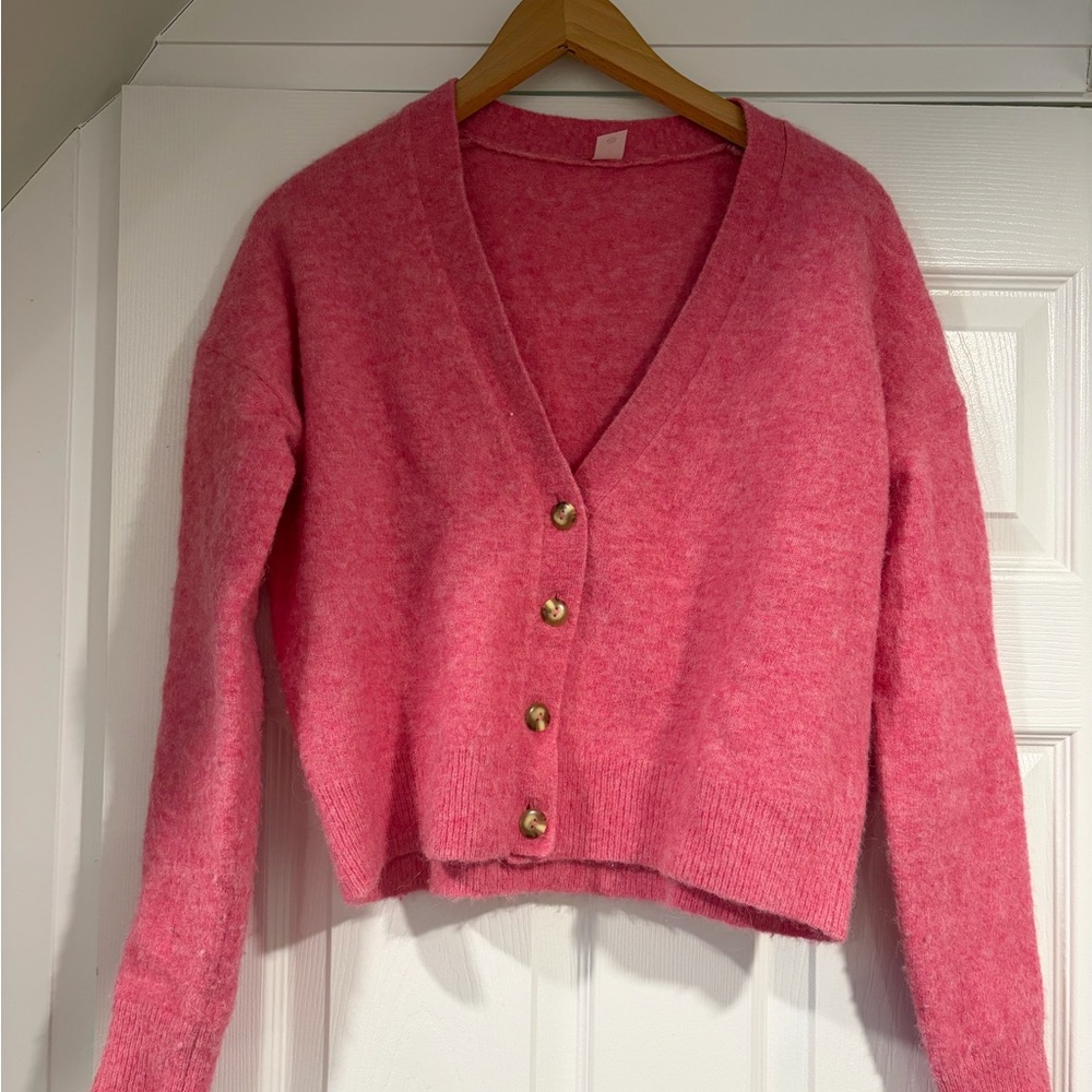 Lululemon Athletica Pink Cardigan Sweater
